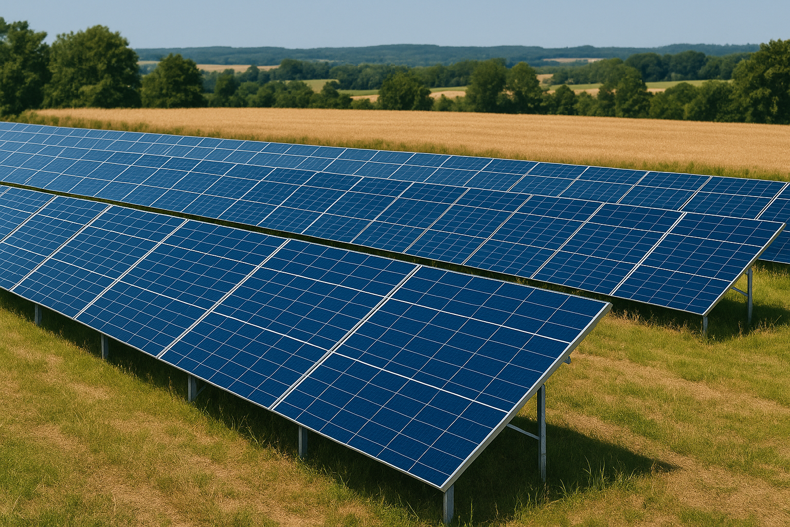 Campo FV a terra / agrovoltaico